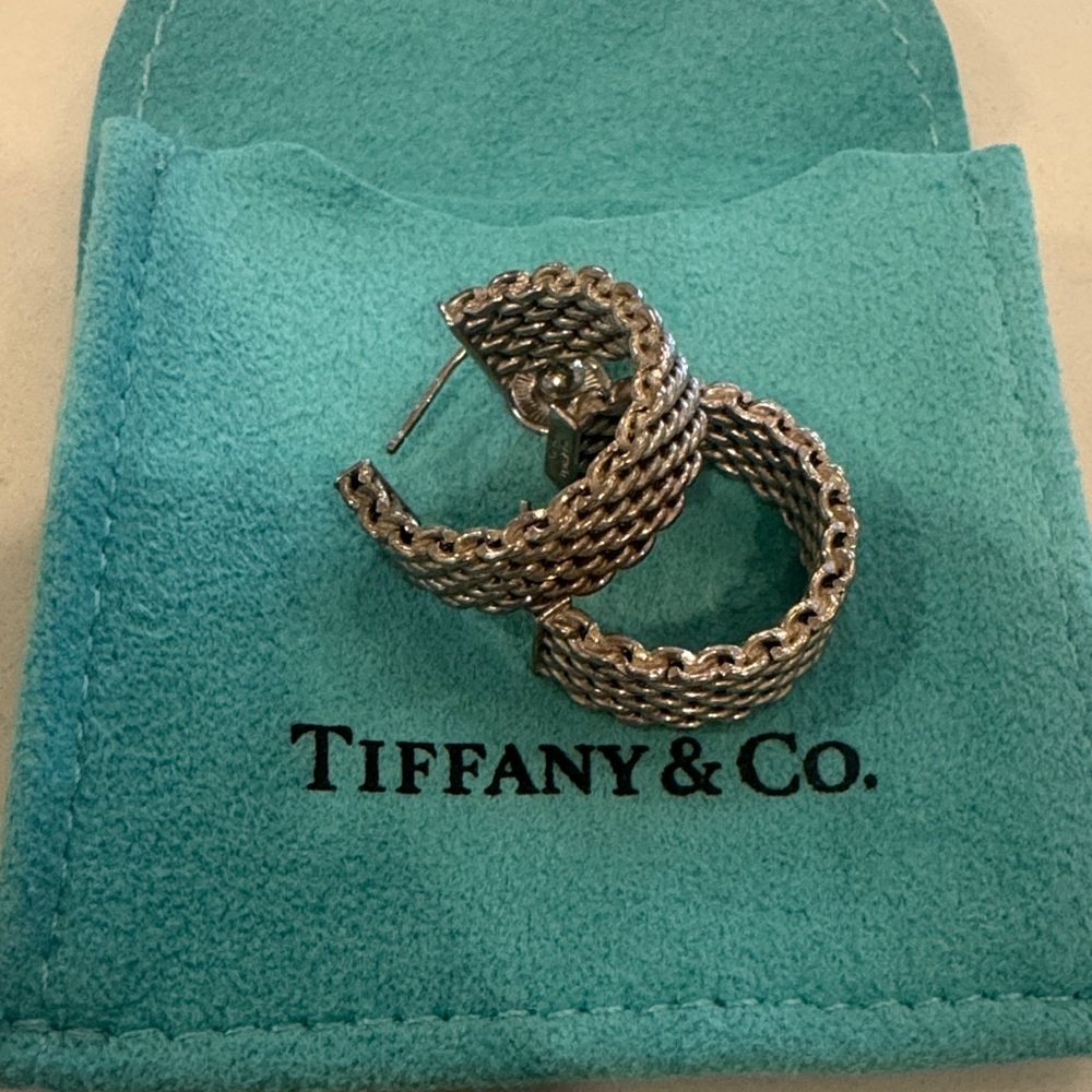 Tiffany & Co. Somerset mesh hoop Earrings